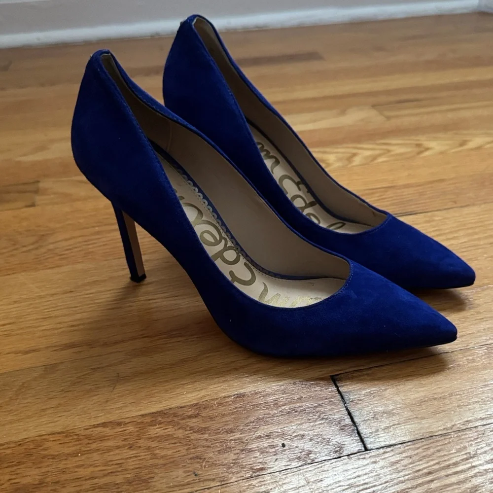 Sam Edelman Women’s Hazel Pump Blue Iris size 8.5 - Picture 2 of 3